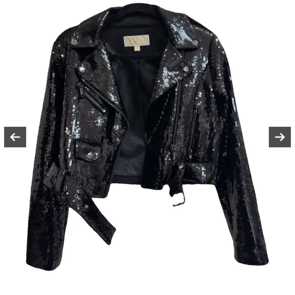 Michael Kors Black Sequin Jacket